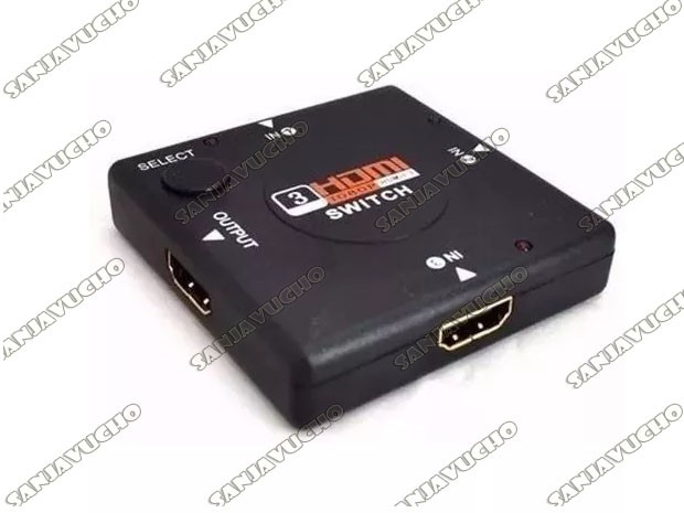 <* SELECTOR SWITCH HDMI 3 PUERTOS SM-F7801 SPLITTER